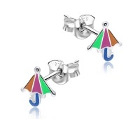 Colorful Umbrella Kid Stud Earring STE-559 